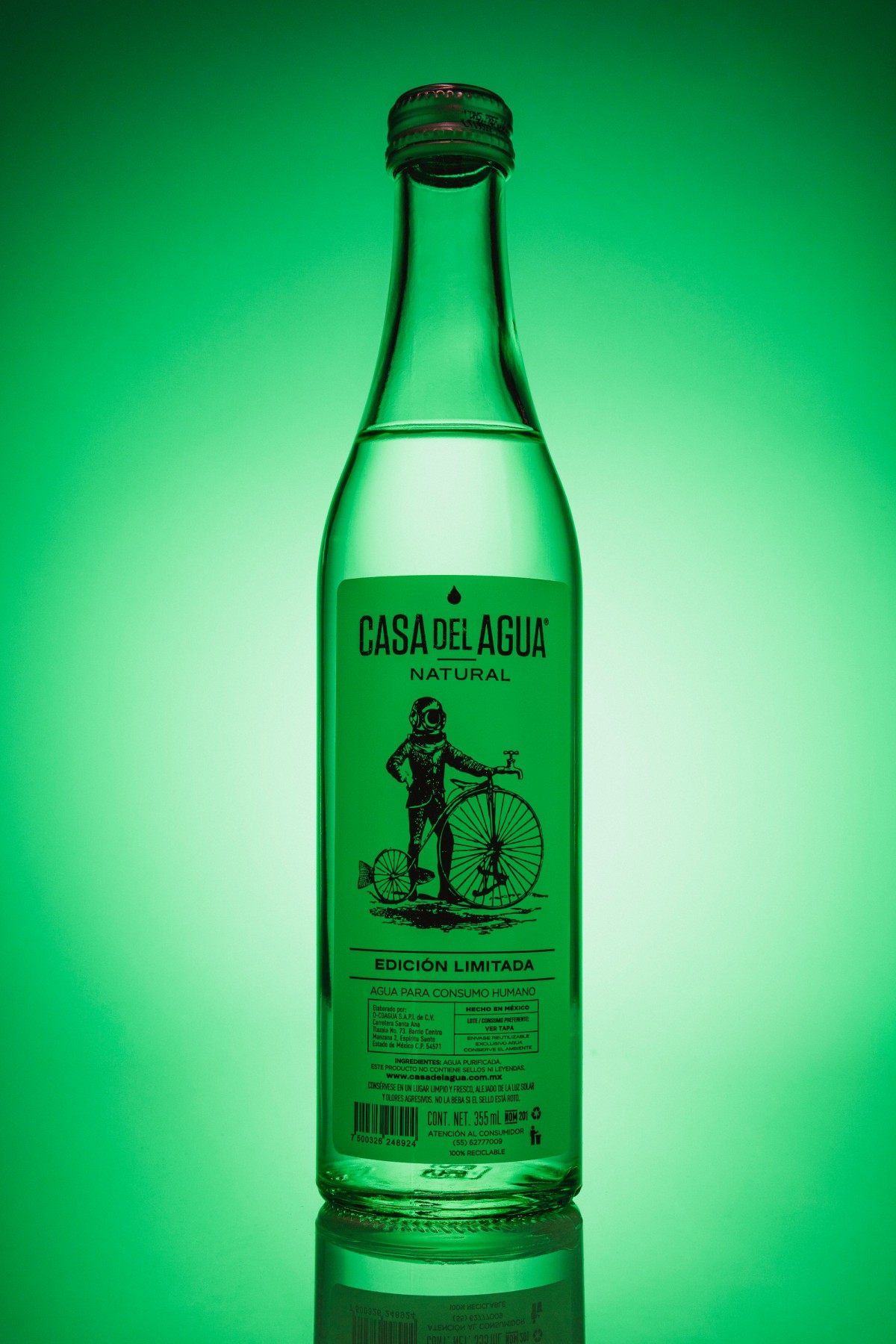 Botella verde